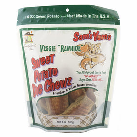 Sam's Yams Veggie Rawhide Sweet Potato Dog Treats, 5-Ounce