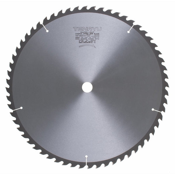 Tenryu RS-40560CB 16" Carbide Tipped Saw Blade ( 60 Tooth ATAF Grind - 1" Arbor - 0.126 Kerf)