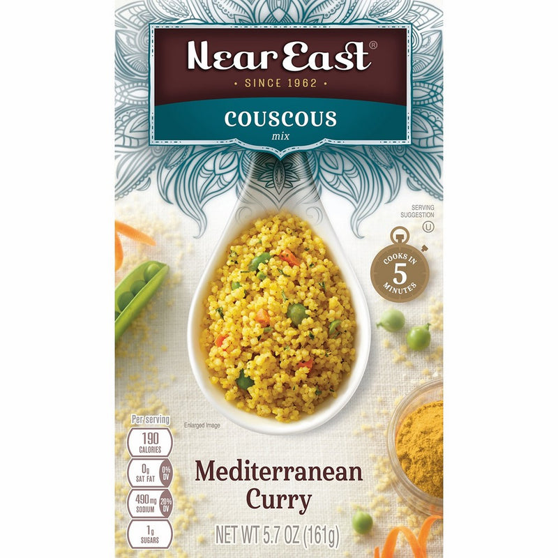 Near East Couscous Mix, Mediterranean Curry 5.7 oz (Pack of 12 Boxes)