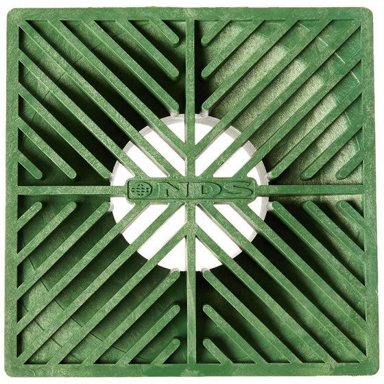 NDS 5 Square Grate, 6-Inch, Green