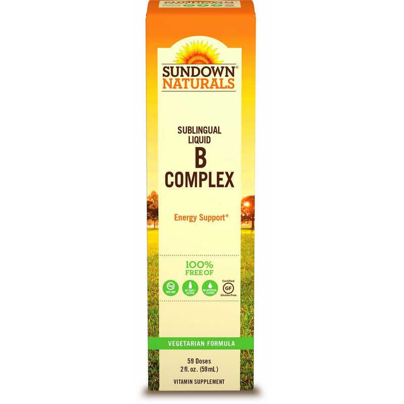 Sundown Naturals Vitamin B-12 Complex Sublingual Liquid, 2 Ounces