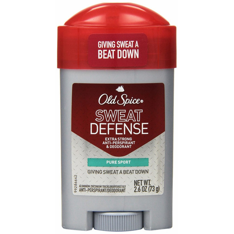 Old Spice, Sweat Defense, Solid Antiperspirant & Deodorant, Pure Sport, 2.6-Ounce Sticks (Pack of 4)