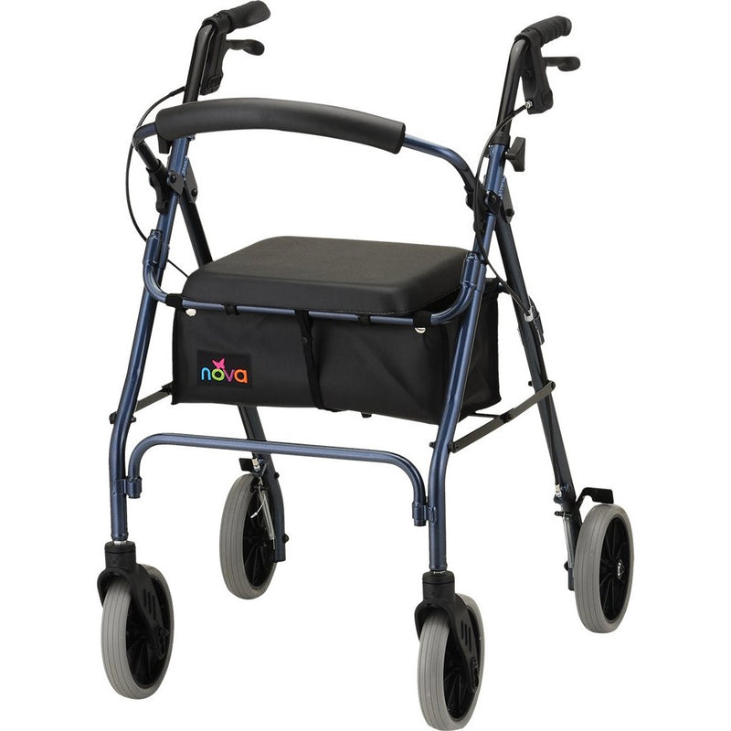 NOVA 24" Zoom Rollator Walker, Blue