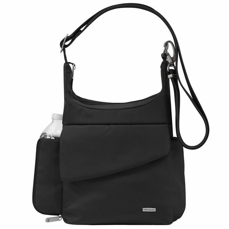 Travelon Anti-Theft Classic Messenger Bag, Black, One Size