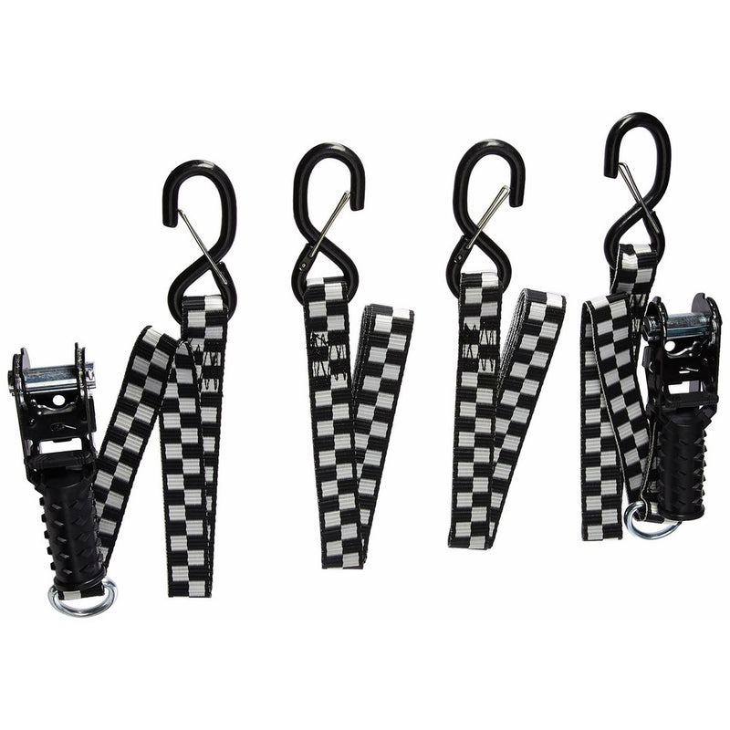 Keeper 05737 Power Sports Plus 8' x 1-1/4" Ratchet Tie-Down, 2 Pack