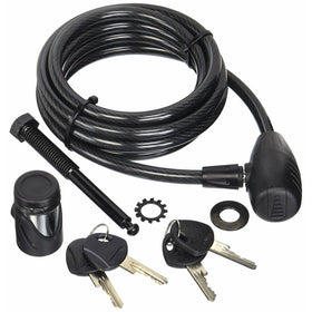 Hollywood Racks Locking Threaded Hitch Pin Bolt with Security Cable Lock
