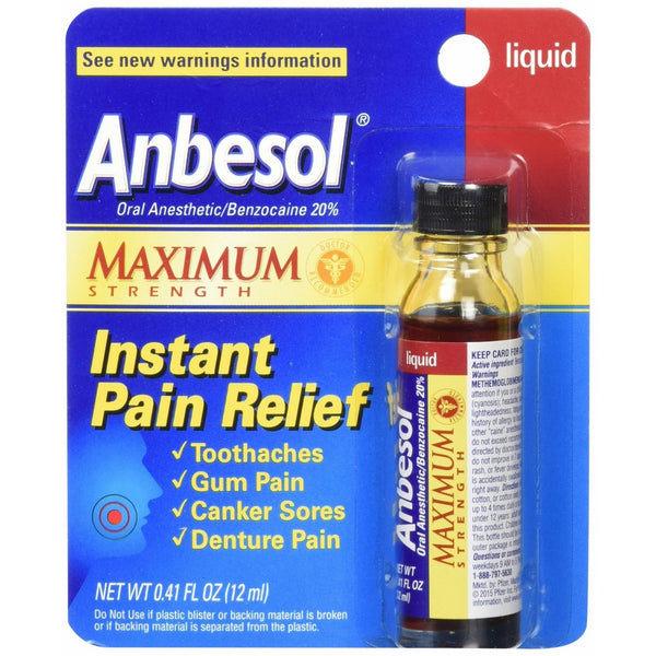 Anbesol Liquid Maximum Strength, 0.41 oz