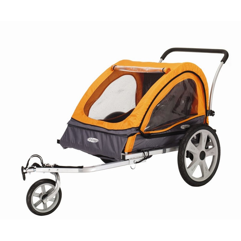 Pacific Cycle InStep Quick N EZ Double Bicycle Trailer,Orange/Gray