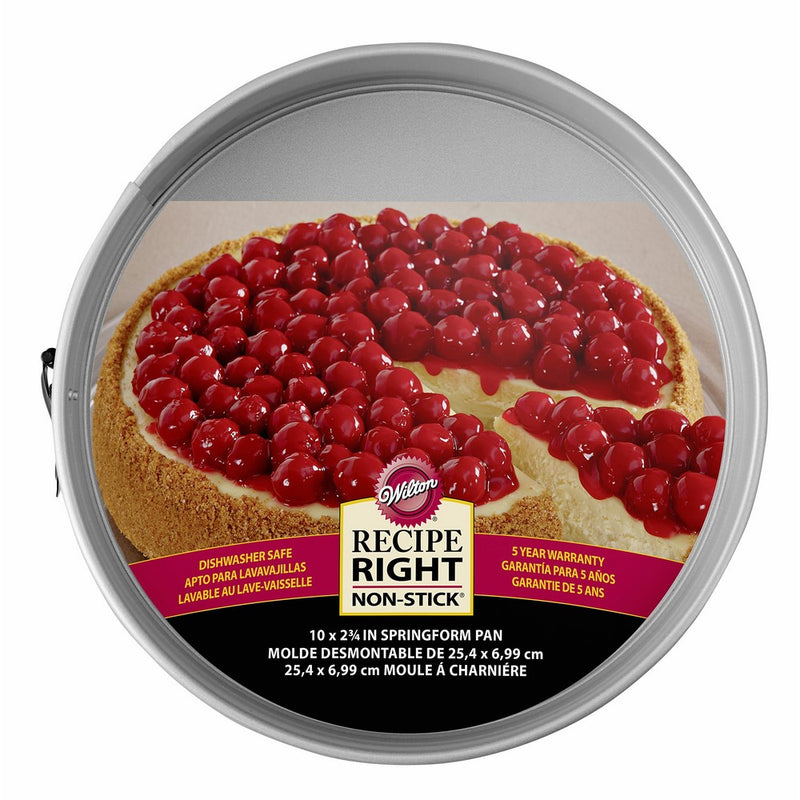 Wilton Recipe Right Non-Stick Springform Cake Pan, 10-Inch