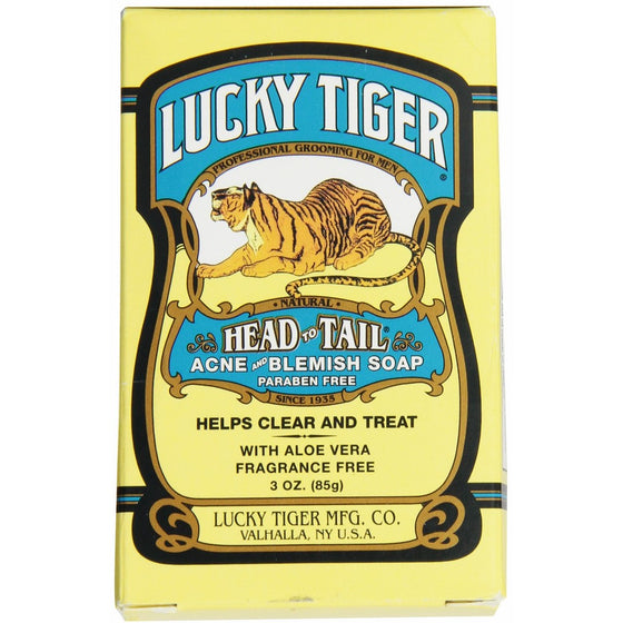 Lucky Tiger Acne Blemish Soap, 3 Ounce