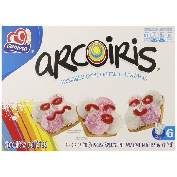 Gamesa Arcoiriss Marshmallow Cookies, 15.5 Ounce