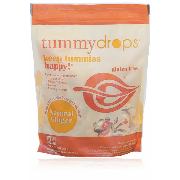 Tummydrops Ginger (bag of 30 individually wrapped drops)