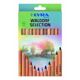LYRA Waldorf Selection Unlacquered Triangular Giant Colored Pencils, Set of 12 Super Ferby (3711121)