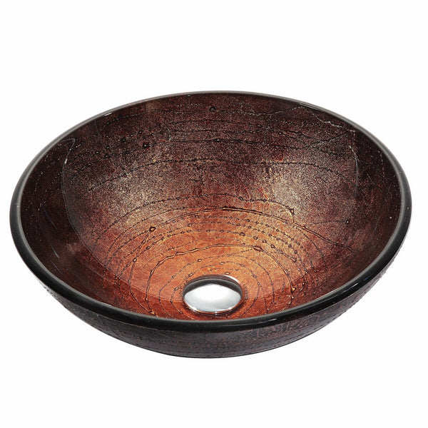 Kraus GV-580 Copper Illusion Glass Vessel Bathroom Sink