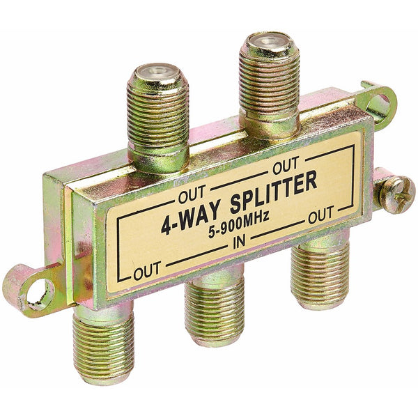 Morris 45050 4 Way Splitters with Ground Block, 5-900 MHz