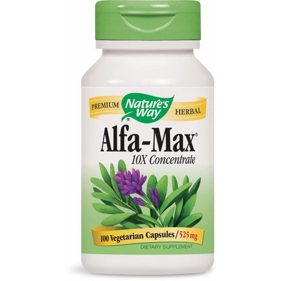 Natures Way Alfa Max Concentrate, 525 Milligram Per Capsule, 100 Vegetarian Capsules