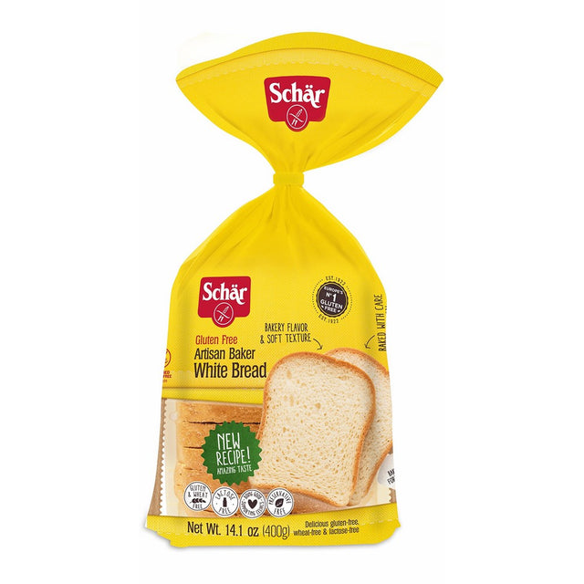 Schar Gluten Free Artisan Baker White Bread, 14.1 Ounce