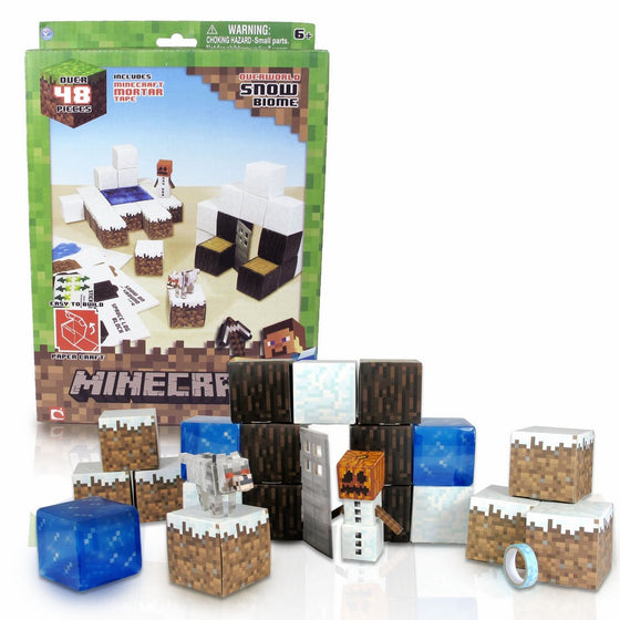 Minecraft Papercraft Snow Set