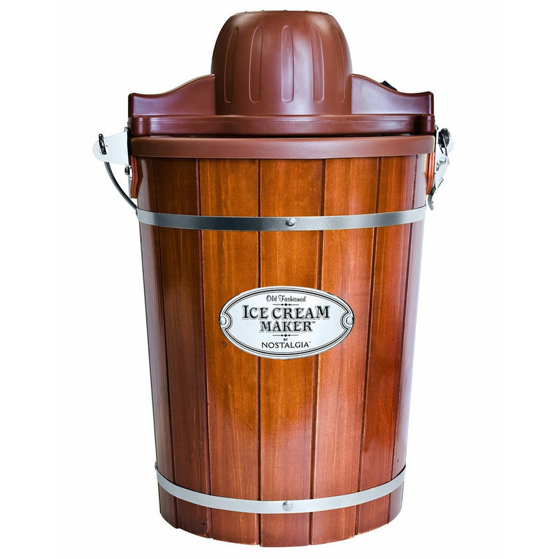 Nostalgia ICMP600WD 6-Quart Wood Bucket Ice Cream Maker
