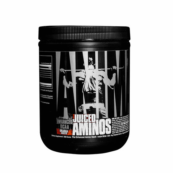 Universal Nutrition Animal Juiced Aminos Enhanced BCAA and EAA Instantized Amino Acid Supplement, Orange, 30 Count, 368 gms