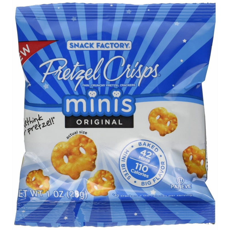 Snack Factory Pretzel Crisps, Original Minis, 24 Ounce