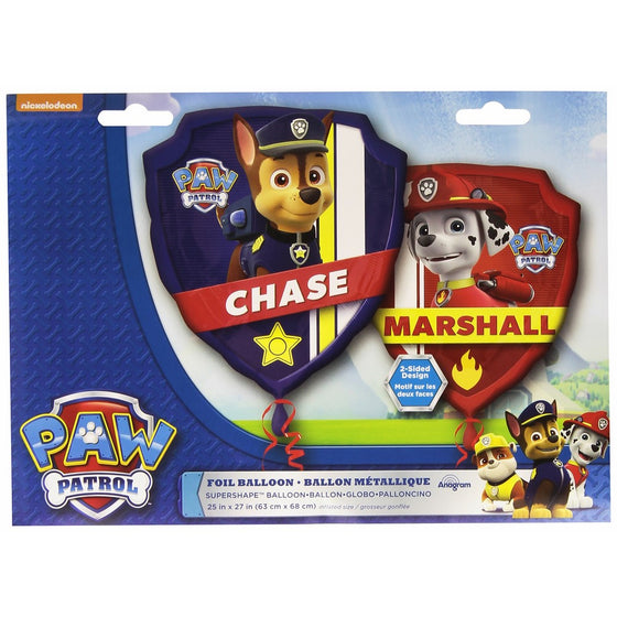 Anagram International 3018201 Paw Patrol Shop Balloon Pack, 27"