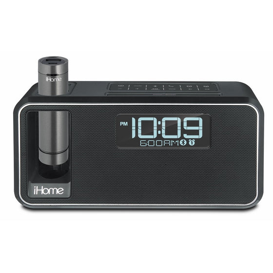 iHome iKN105BC Dual Charging Bluetooth Stereo Alarm Clock Radio/Speakerphone with NFC, Removable Power