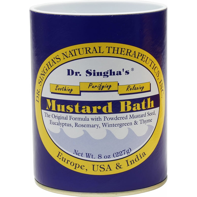 Dr. Singha's Mustard Bath, Therapeutic Bath Salts, 8 Ounce