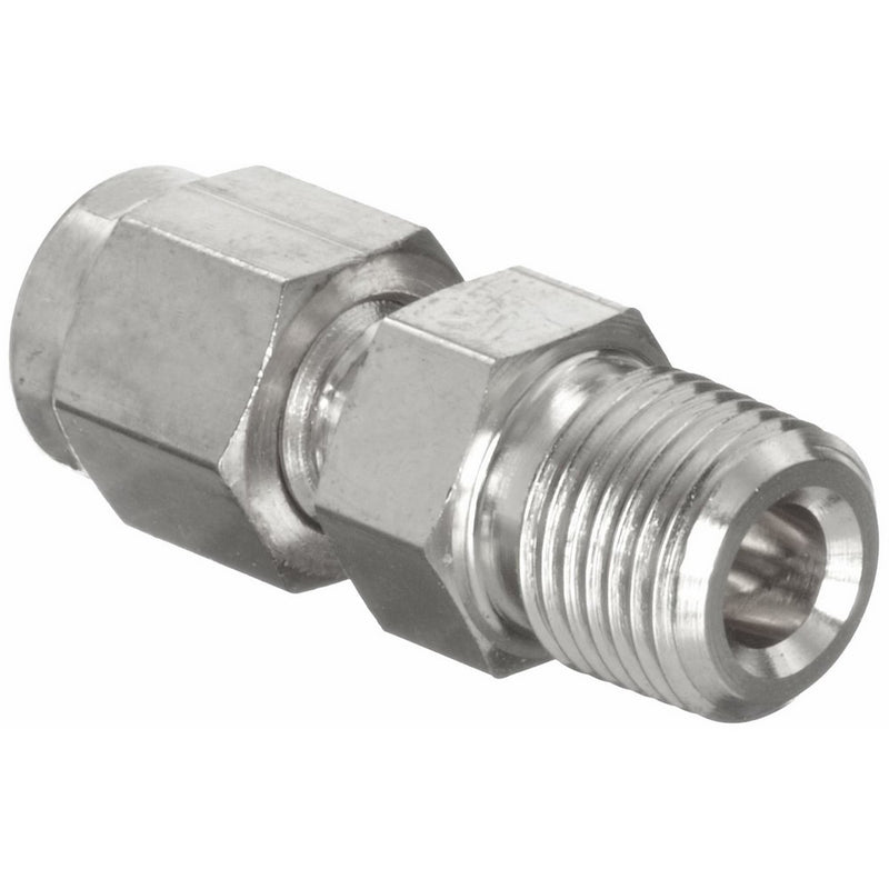 Parker A-Lok 4MSC4N-316 316 Stainless Steel Tube Fitting, Adapter, 1/4" Tube OD x 1/4" NPT Male