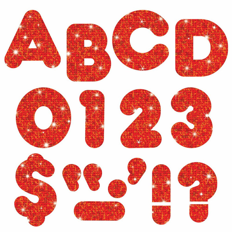 TREND enterprises, Inc. Red Sparkle 2" Casual UC Ready Letters