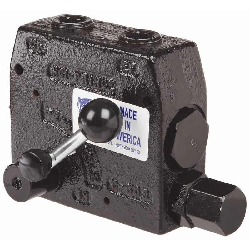 Prince RDRS-175-30 Flow Control Valve, Adjustable Pressure Relief, Cast Iron, 3000 psi, 0-30 gpm, 3/4" NPTF