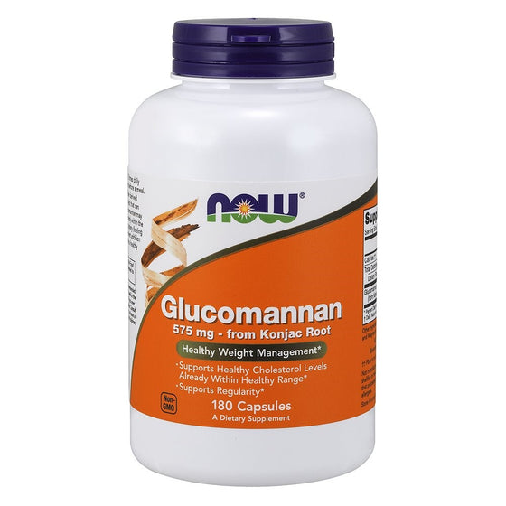 NOW Glucomannan 575 mg,180 Capsules