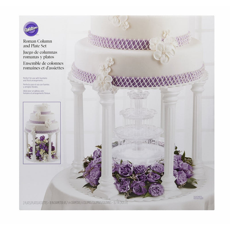 Wilton Roman Column Tiered Wedding Cake Stand, 8-Piece