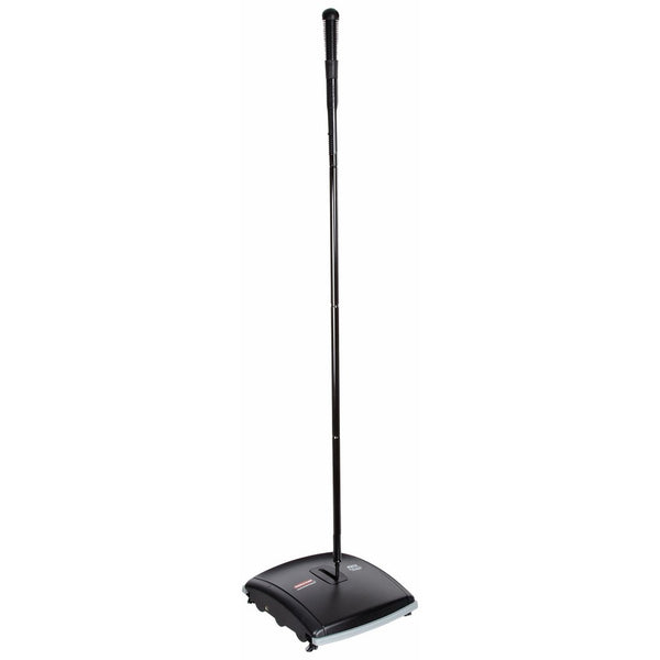 Rubbermaid Commercial Dual Action Sweeper, Boar/Nylon Bristles, 42 Inch Steel/Plastic Handle, Black/Yellow (421388BLA)