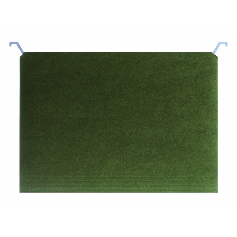 Find It Hanging File Folders with Innovative Top Rail, 9 Pt. Stock, Letter Size (8.5 x 11), Green, 20 per Pack (FT07033)