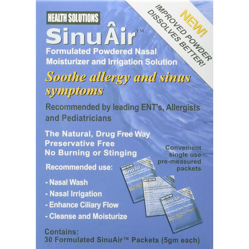 SinuAir Powdered Saline 30 Convenient Packets