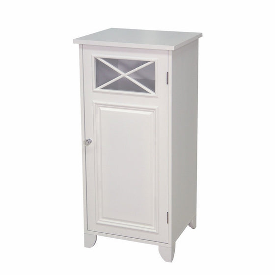 Elegant Home Fashions Dawson Floor Cabinet With Single Door, White