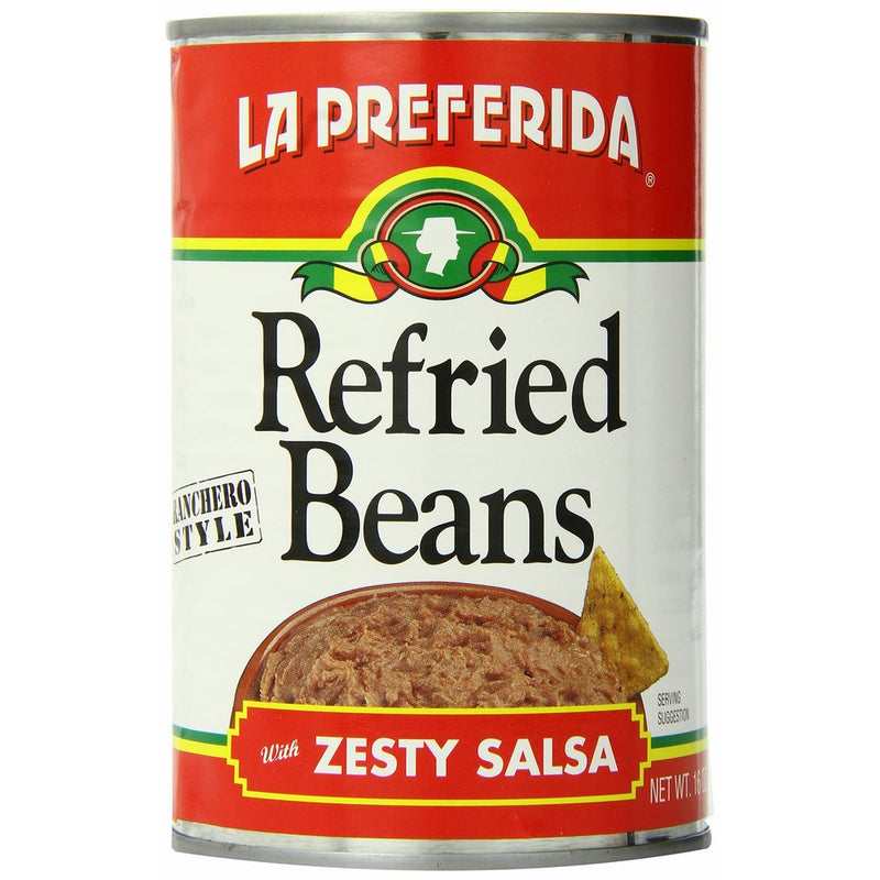 La Preferida Refried Beans Rancheros, 16-Ounce (Pack of 12)
