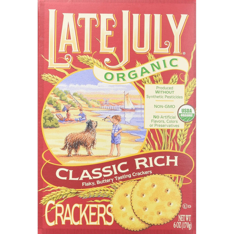 Late July Snacks Organic Classic Rich Crackers - 6 oz