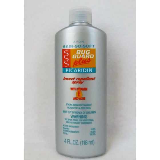 Avon Skin-So-Soft Bug Guard Picaridin With Vitamin-E & Aloe Spray Pump 4oz