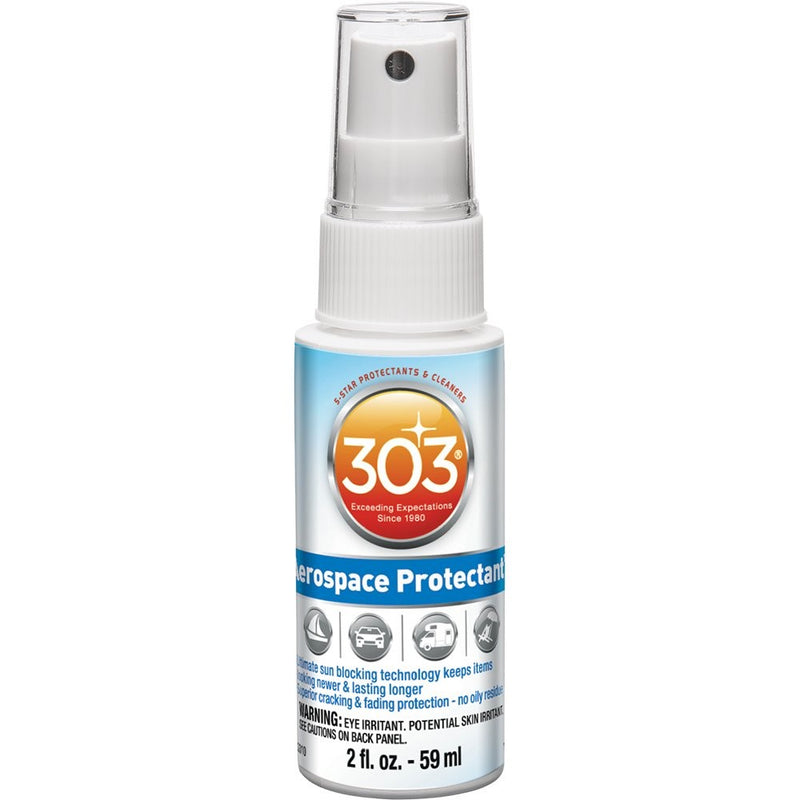 303 (30302) UV Protectant Spray for Vinyl, Plastic, Rubber, Fiberglass, Leather & More – Dust and Dirt Repellant - Non-Toxic, Matte Finish,2 Fl. oz.