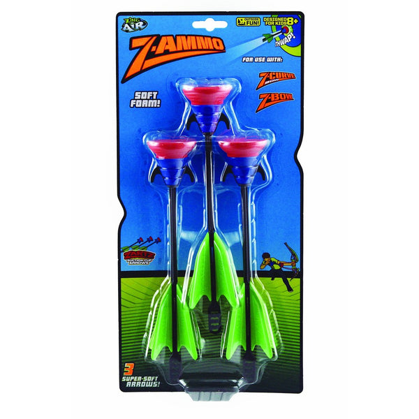 Zing 3 Suction Cup Arrows Replacement, Black and Green