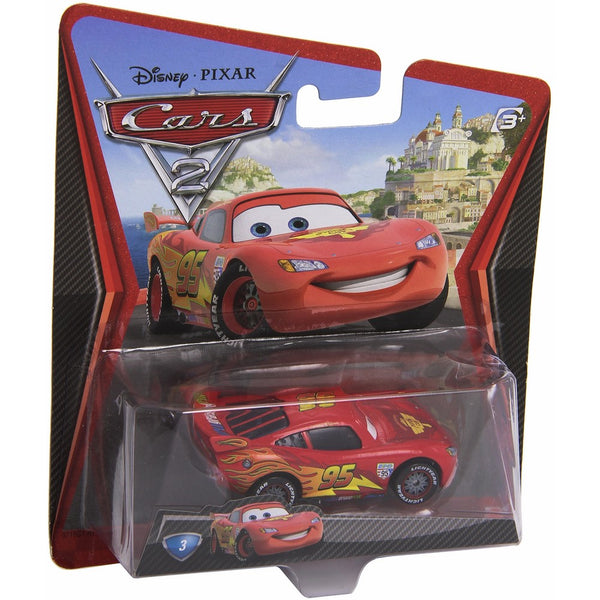 Disney/Pixar Cars 2, Lightning McQueen with Racing Wheels Die-Cast Vehicle #3