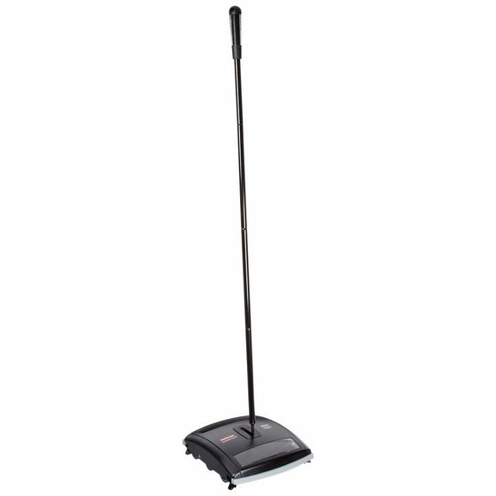 Rubbermaid Commercial Executive Series Brushless Mechanical Carpet Sweeper, Galvanized Steel, Black, FG421588BLA