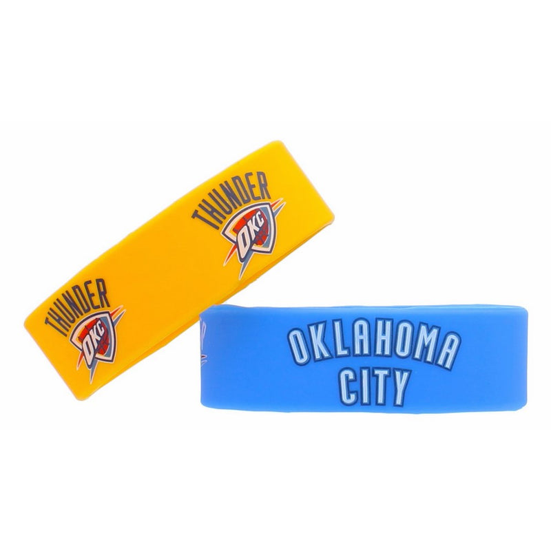 aminco NBA Golden State Warriors Silicone Rubber Bracelet, 2-Pack