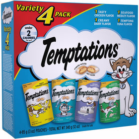 WHISKAS TEMPTATIONS Variety pack, 12-Ounce
