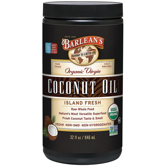 Barlean's Organic Virgin Coconut Oil, 32 Ounce