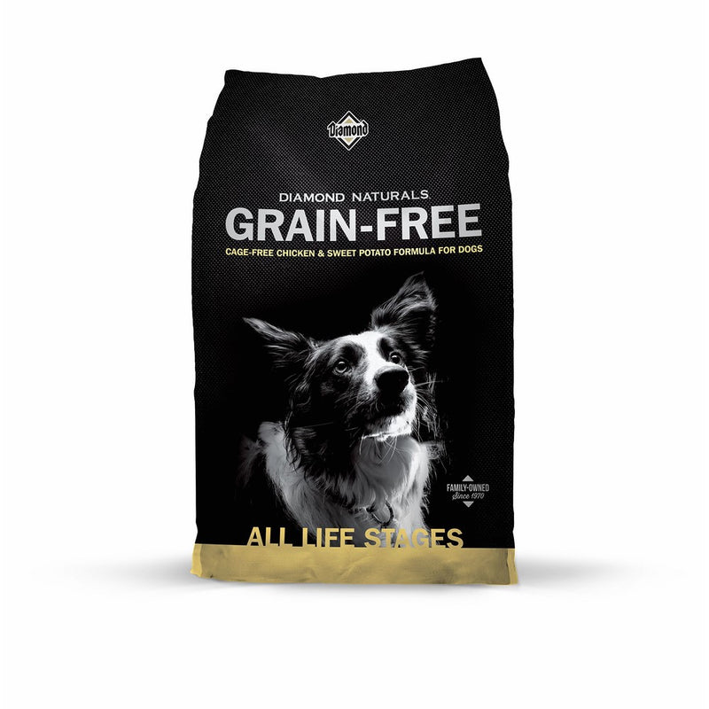 Diamond Naturals Grain Free Real Meat Recipe Natural Dry Dog Food with Real Cage Free Chicken 28lb