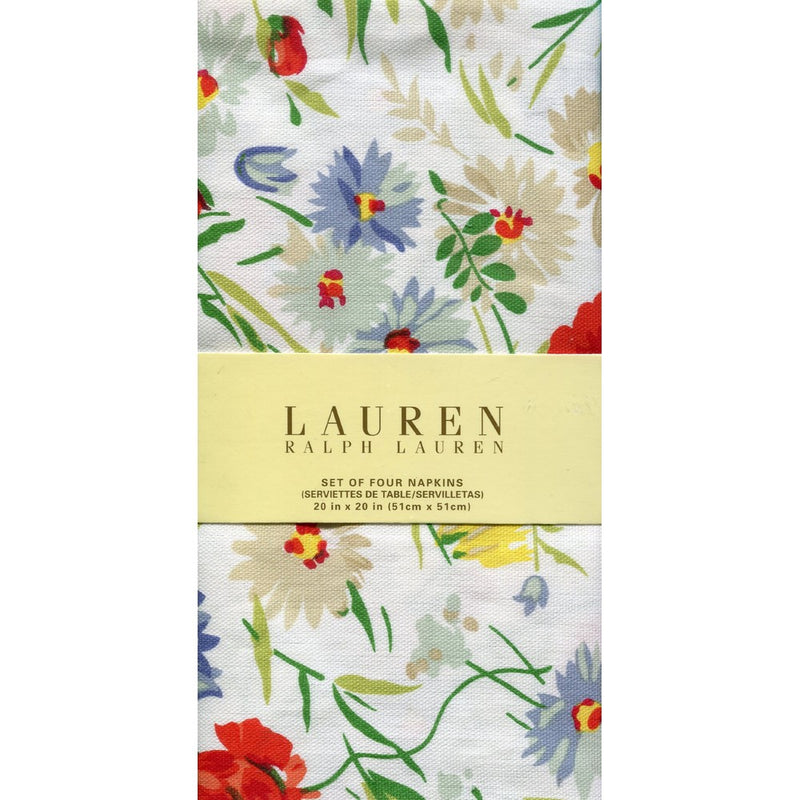 Ralph Lauren Georgica Garden Set of Four Cloth Napkins