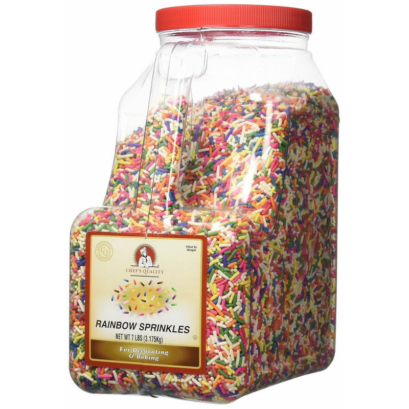 Chef's Quality: Rainbow Sprinkles 7 Lb. (4 Pack Case)